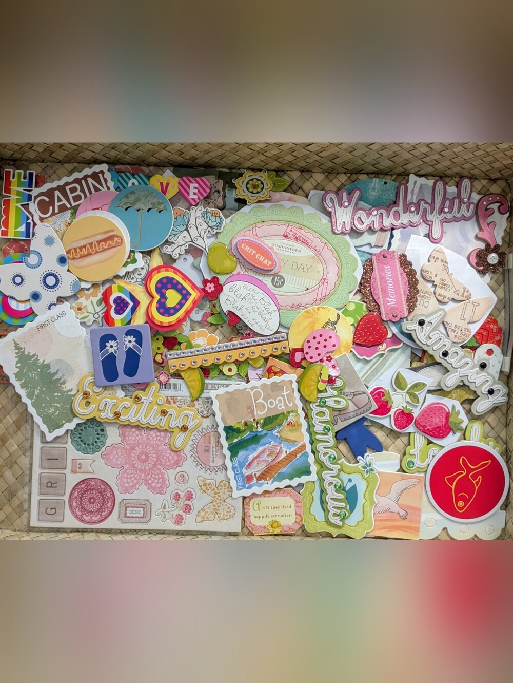 Chipboard Embellishment Pieces for Paper Crafts - Assorted Mix 125+